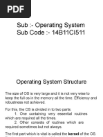 Sub:-Operating System Sub Code: - 14B11CI511