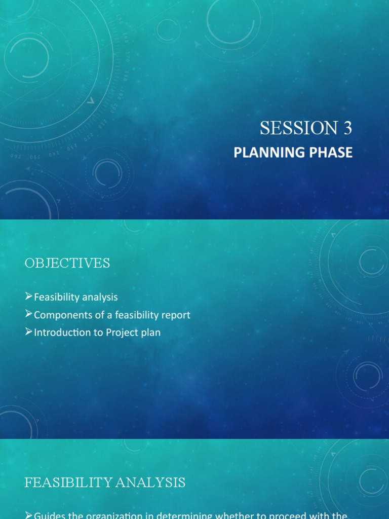 Session 3 - Planning Phase | PDF | Feasibility Study | Business