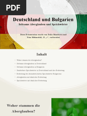 Sprichwörter und ihre bedeutung pdf