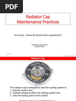 Radiator Caps Maintenance Practices for trucks and construction equipments