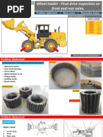 Komatsu Wheel loader - Final drive inspection on front and rear axles 16 jan 2020