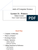 Fundamentals of Computer Science: Lecture 21: Pointers