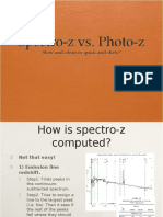 Photoz vs Spectroz