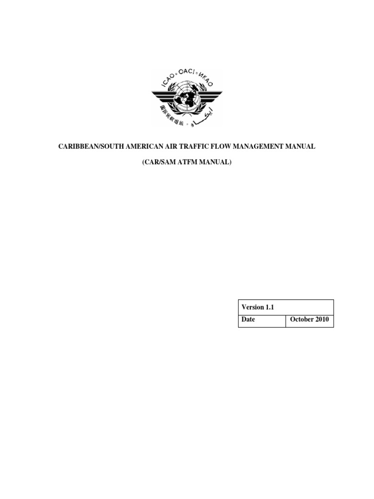 CAR/SAM ATFM Manual Overview | PDF | Air Traffic Control | Traffic