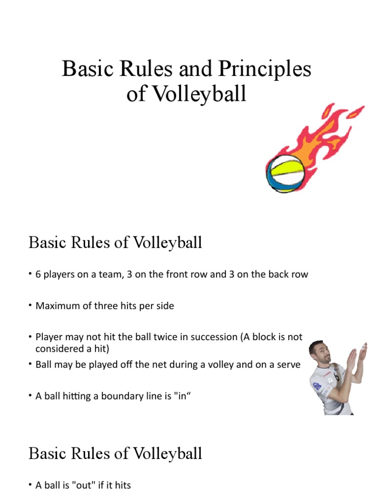 Volleyball Rules and Principles PDF