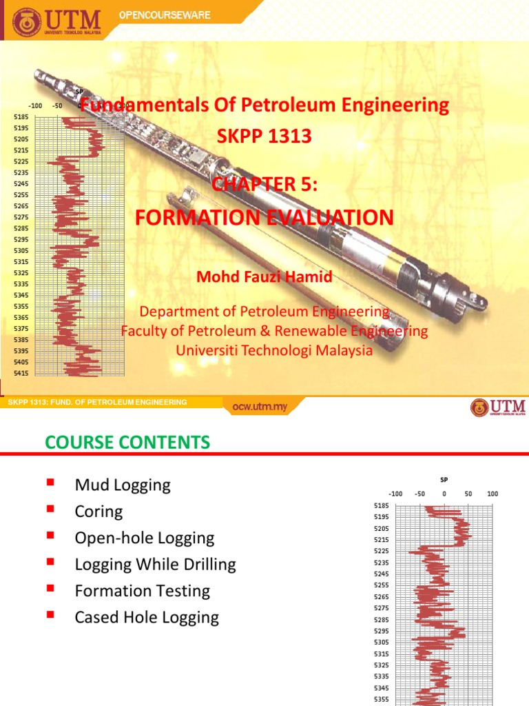 Formation Evaluation in Petroleum Engineering | PDF | Science | Geology