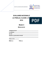 En IV 2014 Matematica Model2 Lb Rromani