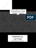 Personal Letter Structure