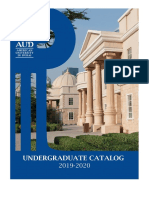 AUD Undergraduate Catalog 2019 2020