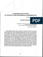 FILOSOFAR CON PLATON EL DIALOGO COMO EXPERIENCIA HERMENEUTICA - Liliana Judith Guzman