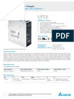 FICHA TECNICA - FUENTE DELTA - Datasheet - DRL-24V120W1AS