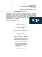 Carta de Auditoria