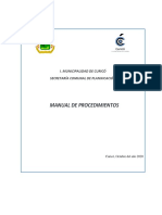 Manual de Procedimientos Secplac 2020 Curicó