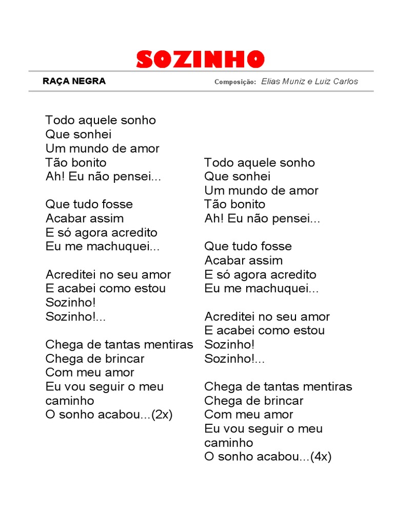 Raça Negra - É Tarde Demais letras, traducción de canciones