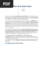 Présentation de la Zone franc