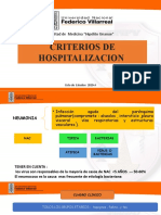 Criterios de Hospitalizacion - NEUMONIA