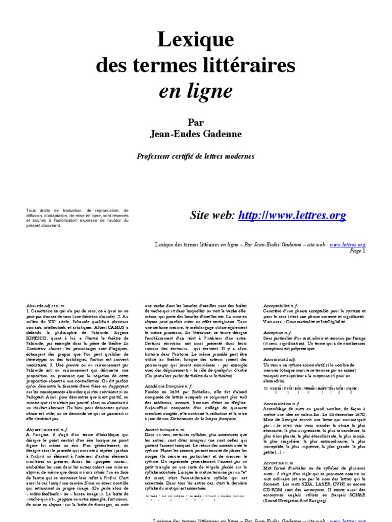Bouquin En Preparation 15 Lettres Lexique | PDF | Accent tonique | Acteur