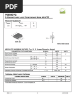 P2003EVG: P-Channel Logic Level Enhancement Mode MOSFET