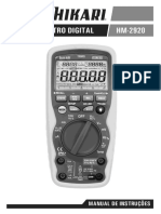 21N054 Manual Multimetro Digital HM 2920