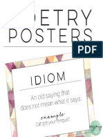 Poetry and Figurative Language Posters 1