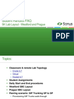 Student Handout FAQ: 5K Lab Layout - Westford and Prague