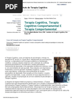 Terapia Cognitiva, Terapia Cognitivo-Comportamental e Terapia Comportamental - Dra. Ana Maria Martins Serra - ITC - Instituto de Terapia Cognitiva