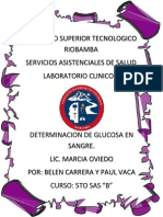 Determinacion de Glucosa en Sangre PDF