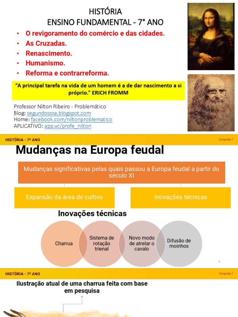 7° Ano Mudanças Na Europa Feudal | PDF | Feudalismo | Cruzadas