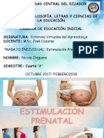 TRABAJO INDIVIDUAL: Estimulación Prenatal - Técnicas