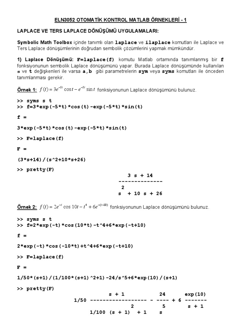 Matlab 1 | PDF