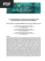O LUGAR/PROCESSO  DO PROJETO DE RESTAURO COMO LUGAR/PROCESSO  DE EDUCAÇÃO PATRIMONIAL