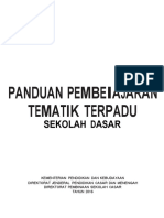 Draft Panduan Pembelajaran Tematik Terpadu SD