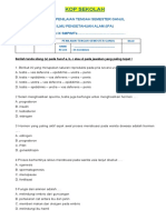 IPA SOAL PENILAIAN TENGAH SEMESTER GANJIL