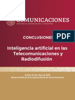 Conclusiones Inteligencia Artificial en Telecomunicaciones y Radiodifusion