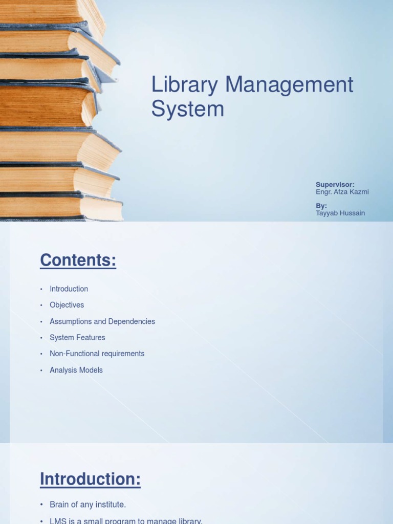 Library Management System Overview | PDF | Databases | Libraries