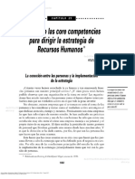 UTILIZANDO LAS COMPETENCIAS PARA DIRIGIR LA ESTRATEGIA DE LOS RECURSOS HUMANOS