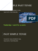 The Simple Past Tense: Yesterday I Went For A Swim