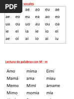 Palabras con M y S para Lectura | PDF