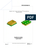 Digital "Mini" High SNR Sisonic Microphone Specification: Spm1423Hm4H-B