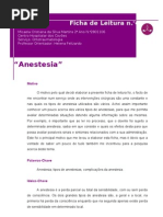 Ficha de leitura -anestesias