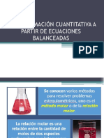 Clase 13, Información Cuantitativa A Partir de Reaacciones Químicas