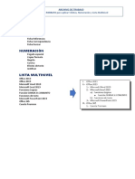 1 Tema - Ficha Inicio - Archivo de Trabajo - Numeracion, Viñetas, Lista Multinivel