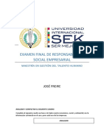 Examen Final de Responsabilidad Social Empresarial