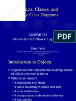 Objects, Classes, and Basic Class Diagrams: CS/SWE 421 Introduction To Software Engineering Dan Fleck