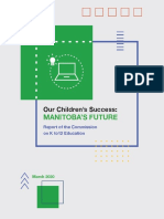 Our Children's Success-Manitoba's Future-Report of The Commission On K To 12 Education