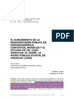 De Torres, I. - El Surgimiento de La Radiodifusión Pública en Hispanoamérica