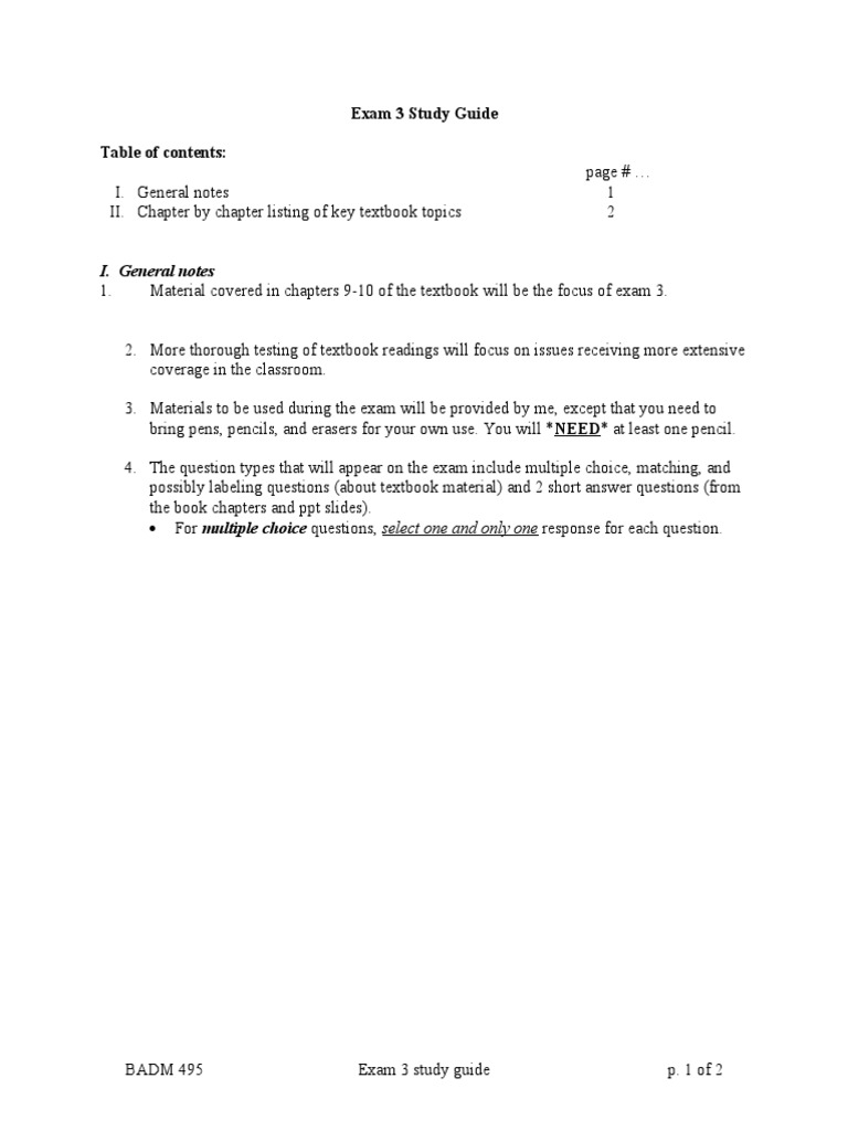 BADM 495 Exam 3 Prep Guide | PDF | Career & Growth | Art