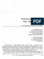 MARTINS, Leda. Performances da oralitura - corpo, lugar da memória