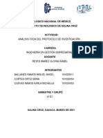 Matriz Foda Del Protocolo de Investigación