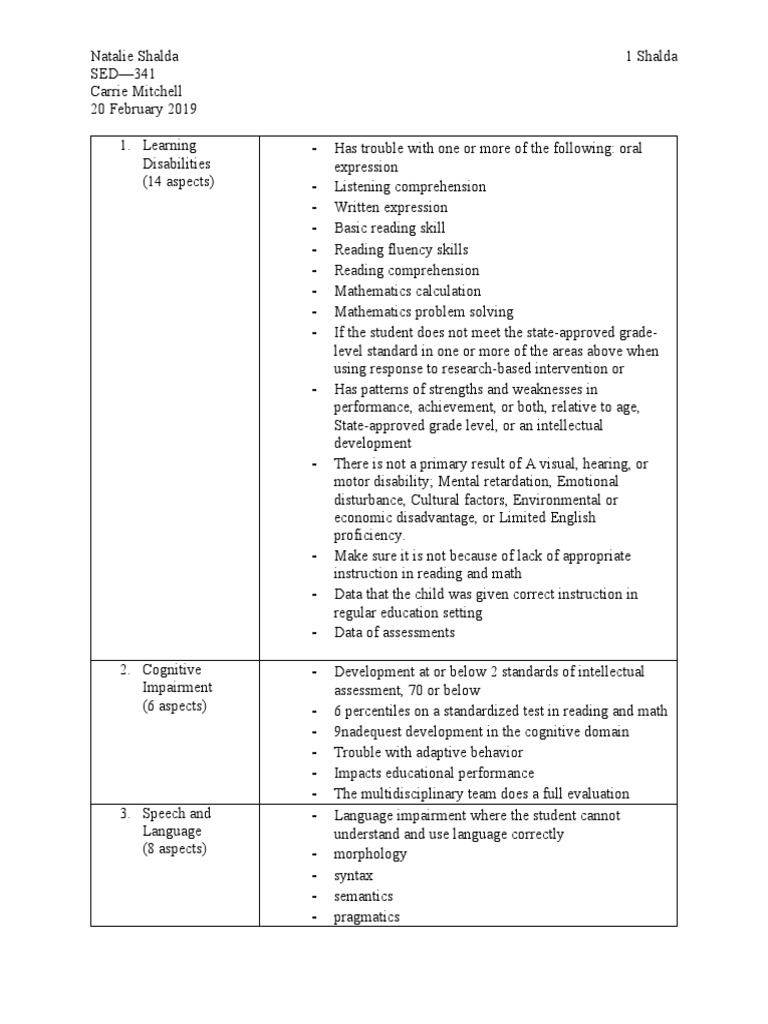 Eligibility Requirements Chart PDF Disability Visual Impairment